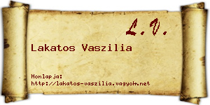 Lakatos Vaszilia névjegykártya